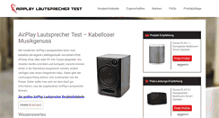 Desktop Screenshot of airplaylautsprechertest.com